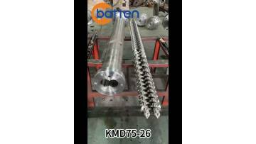 KMD 75/26 Bimetallic Parallel Twin Screw and Barrel for Plastic Extrusion