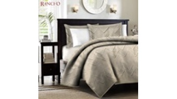 Hot selling european luxury microfiber queen size bed spread quilt cover set1