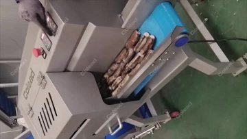 Plantain chip cutting line