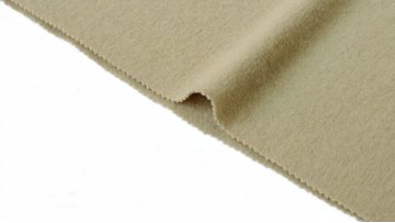 Light Yellow 100% Wool Boiled Wool Knit Fabric for Hoodie