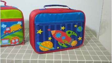 New children's Oxford cloth cartoon customizable lunch bag Carry handle for easy portability cooler bag1