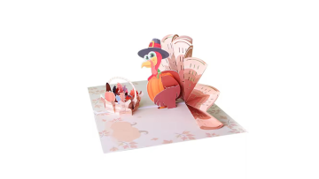 Thanksgiving day pop up card