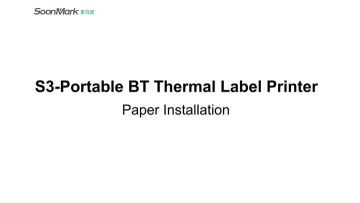 S3 portable thermal receipt printer.mp4