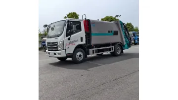Smart Control System Foton 4X2 8cbm Auto-Cycle Refuse Compactor Truck1