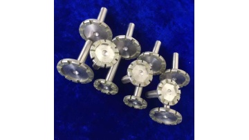 Electroplated diamond slotted grinding head