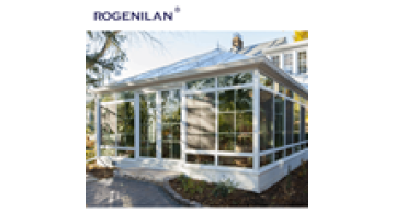 Rogenilan Aluminum alloy gazebo sunroom customized villa yard hotel garden glass room1