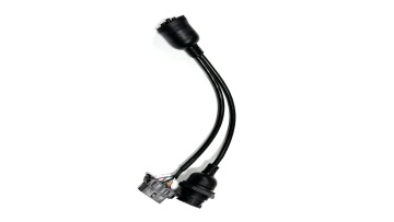 Cummins 9Pin Male to Female OBDII 16Pin Female Y type CAN Diagnostic Wiring Harness 330mm