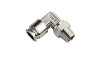 Stainless Steel SS316L Pneumatic Fittings with RoHS: 4mm-6mm & M5-M6 BSPT Thread Male Elbows1
