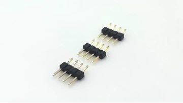 2.54mm Pitch Pin header Connector Single Row Right Angle SMT SQ0.64mm H2.5mm 1*4P