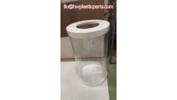 Custom plastic storage bucket white