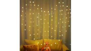 Valentine's Day 128Led Icicle Love Heart Curtain String Light USB Remote Control For Party Holiday Wedding Proposal Decor1