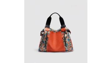 Retro pattern patchwork multi-functional cross-body bag