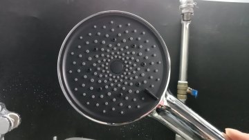 Bathroom ABS Plastic 4.7 inch Portable Black Handheld Shower High Pressure Oxygen Rainfall Shower Head1