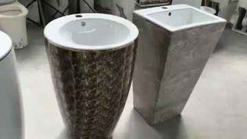 pedestal basin colored