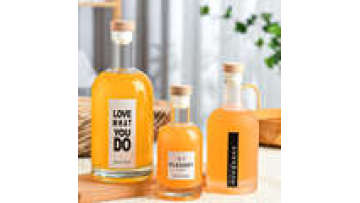 Transparent Glass Gin Bottle 500ml 750ml Frosted Spirit Liquor Vodka Glass Wine Bottle 750ml Glass Olive Oil Bottle1