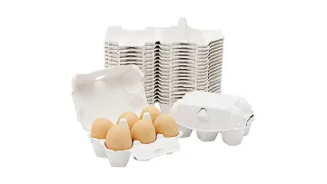 Dozen Chicken Egg Paper Pulp Boxes Egg Tray 12 Cells Cartons 2X6 3X4 Style Holds 12 Large Eggs Recycled Cardboard Container1