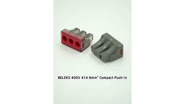Tool-Free in Seconds: Install the 3-Port 6mm² Push Wire Connector