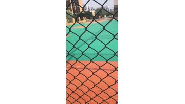 3.0mm - 4.0mm PVC Coated Diamond hole Chain Link Fence  6FT Height1