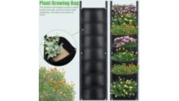 Vegetable Shiitake Mushroom Growing Bag/ Felt Grow Bags Vertical Wall Mounted Hanging Grow Bag1