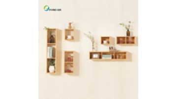 Modern Solid Wood Wall Shelf Bookrack for Living Room1