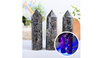High Quality Crystal Tower Yooperlite Point  Fluorescence Healing Quartz for Decoration1