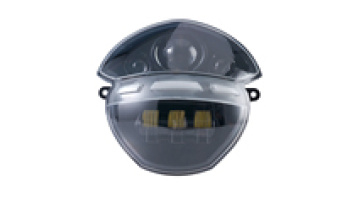 YongJin High Power Black Motorcycle Headlight with DRL for Ducati Monsters1