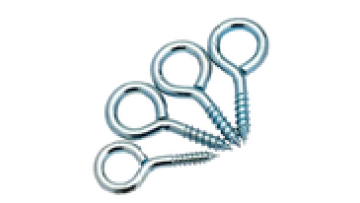 Cheap Zinc Plated Steel Metric M3 10mm Sheep Eye Ring Self Tapping Screw Hook Wood Screws1