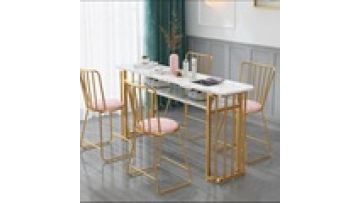 Free sample wholesale  New models Modern style tempering glass furniture wireless charge Beauty salon Manicure Nail table1