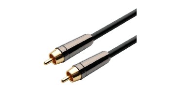 Premium metallic audio cable rca plug to rca plug audio & video speaker cable1