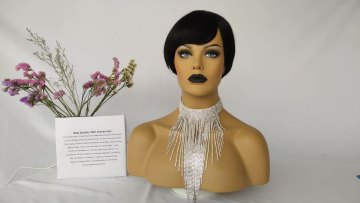 100 Percent Human Hair Full Machine Made Wigs For Women Brazilian Short Pixie Cut Wigs Human Hair1