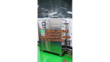 Medical Cleanroom Ozone Sterilization – 3890m³, 30 Zones, 15ppm Custom Solution