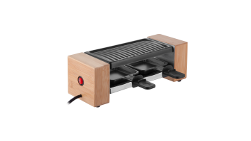 bamboo electric raclette grill