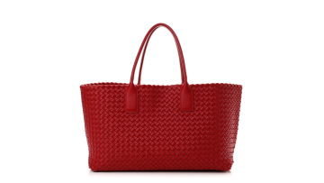 Woven Red Tote Bag