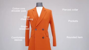AOSHI Women's 2 Piece Office Work Suit Set Women's Suits & Tuxedo ladies fashion suit1
