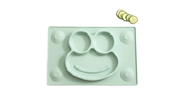 BPA Free Cute shape Silicon Children Plates Set  For Kids Supplies1