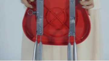 Plastic folding stool