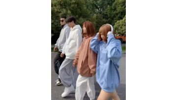 Oversize Solid color trend loose spring/fall hoodie1
