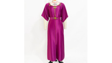 Middle East Party Festival Dress Off the Shoulder Heavy Industry Handsewn Abaya Dubai Turkey1