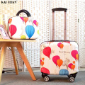Cartoon kid's Luggage set children's Travel trolley suitcase on wheels girl's Cabin Rolling luggage 18'' carry on suitcase bag