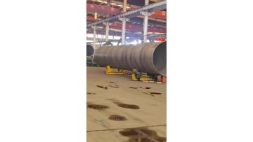 Spiral patterned steel pipe