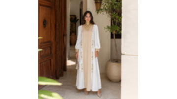 Luxury Dubai Abaya Beading Dress Elegant Muslim Women Latest Design Party Jalabiya Outfit Islamic Turkey Moroccan Kaftan1