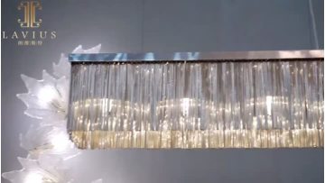 Lavius Stainless steel industrial style chandelier
