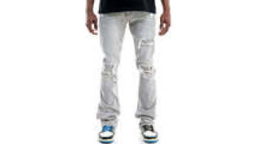 Wholesale Custom Logo Men's Denim Trouser Design Casual damaged Ripped Hole Pant Jeans For Men1