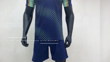 Wholesale Price 21/22 Soccer Jersey Quick Dry Polyester New Model Black Tailandesa Soccer Wear Football Jersey Football Set1