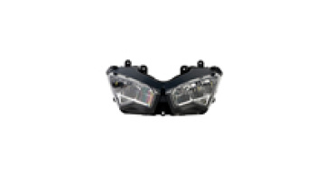YongJin Black Motorcycle LED Headlight for Kawasaki Ninja 400 2018-20231