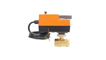 Winvall DN40 2 Way 1 1/2 Inch 24V Electric Ball Motorized Brass Valve with Actuator Control1