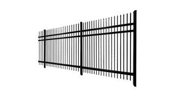 Factory direct sale wrought iron fence zinc steel fence1
