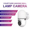 2020 Ptz Camera Wifi Remote Monitoring 1080P HD 360 Degree RotationMotion Detection Alarm Camera Indoor Lighting Wall Lamp Camer