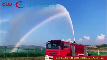 HOWO 15ton Fire Fighting Water Tank Spraying Truck