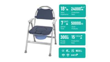 All-in-one No Installation Required 3-IN-1 Designed for Obese People Large Size Toilet Chair Adjustable Height Bedside Commode1